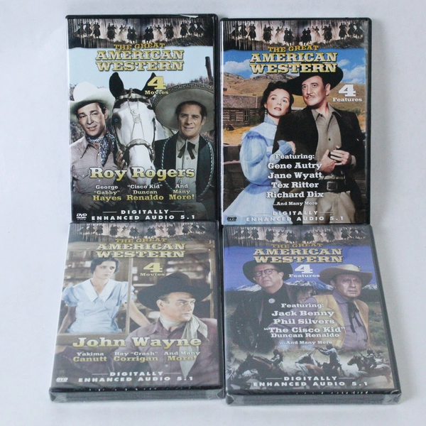 The Great American Western John Wayne Roy Rogers 4 DVD Set 16 Films Total 2004