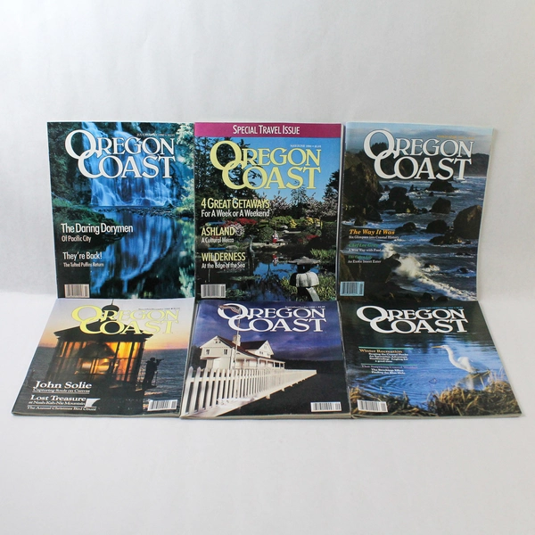 Lot of 6 Vintage Oregon Coast Magazine All 1990 Jan-Dec Issues
