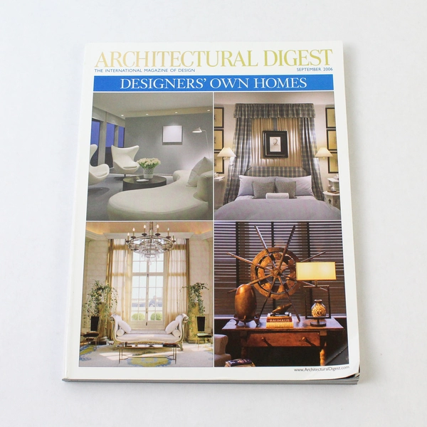 Architectural Digest Magazine Vol. 63 No. 9 September 2006 Conde Nast