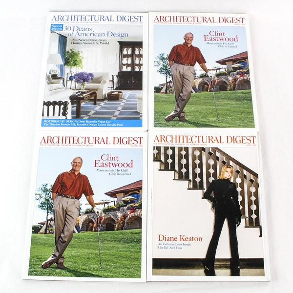 Lot of 7 Architectural Digest Magazines 2005 Jan, Mar-May, August & September