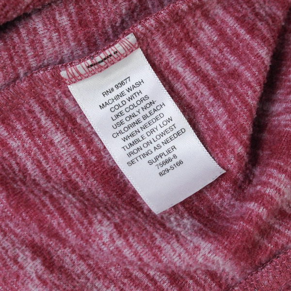 St John's Bay Active Fleece Vest Women's Size M Heather Pink Full Zip Polyester