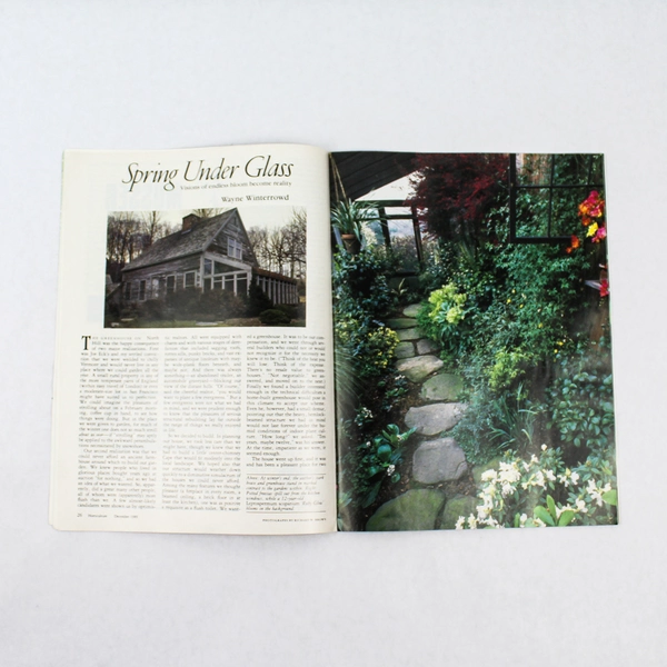 Lot of 2 Vintage Horticulture American Gardening Magazine Oct & Dec 1989 Issues