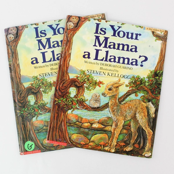 Lot of 2 Is Your Mama A Llama Children's Book Deborah Guarino 1989 Scholastic PB