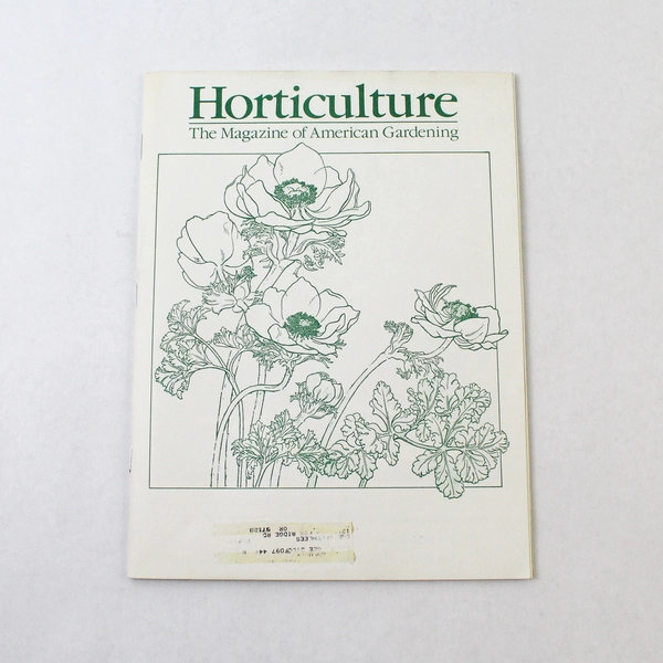 Vintage Horticulture The Magazine of American Gardening January 1988 Issue