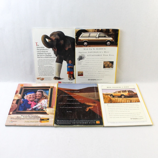 Lot of 5 Vintage National Geographic Magazines 1995 Feb May-June & Nov-Dec