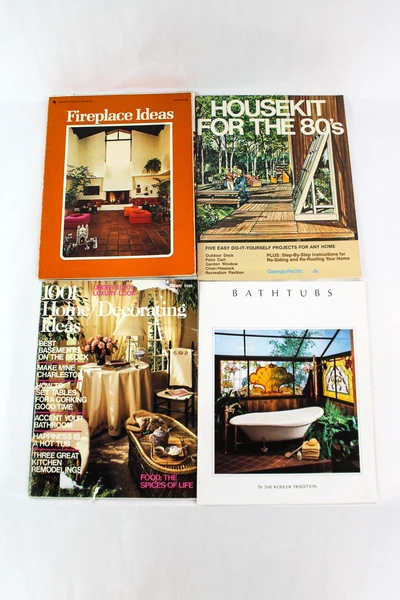 Lot of 8 Vintage Design & Remodel Magazines & Guides Varying Brands & Years