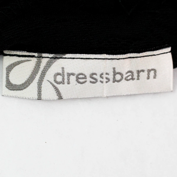 Vintage Dressbarn Women's Black Lace Lined V Neck Sleeveless Blouse Size XL