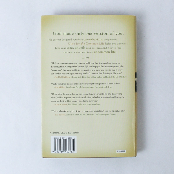 Cure for the Common Life by Max Lucado 2005 Hardcover Book with DJ