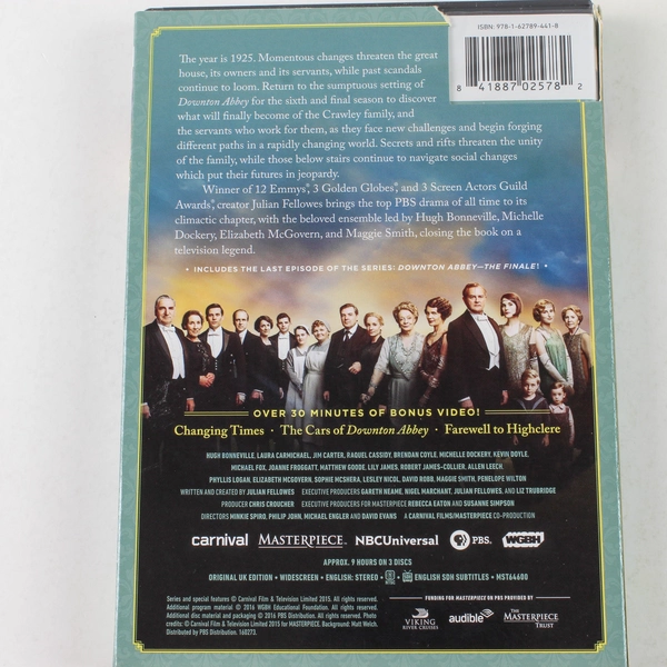 Masterpiece Downton Abbey Season 6 DVD 2016 New Sealed