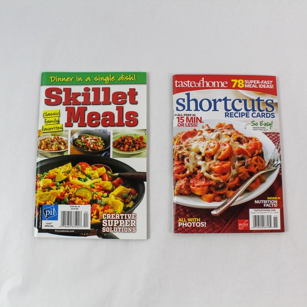 Lot of 2 Taste of Home Cookbooks Shortcuts & Skillet Meals 2011