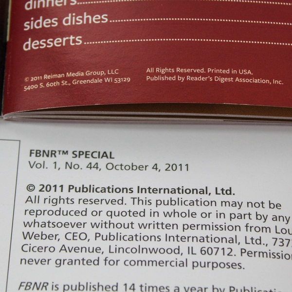 Lot of 2 Taste of Home Cookbooks Shortcuts & Skillet Meals 2011