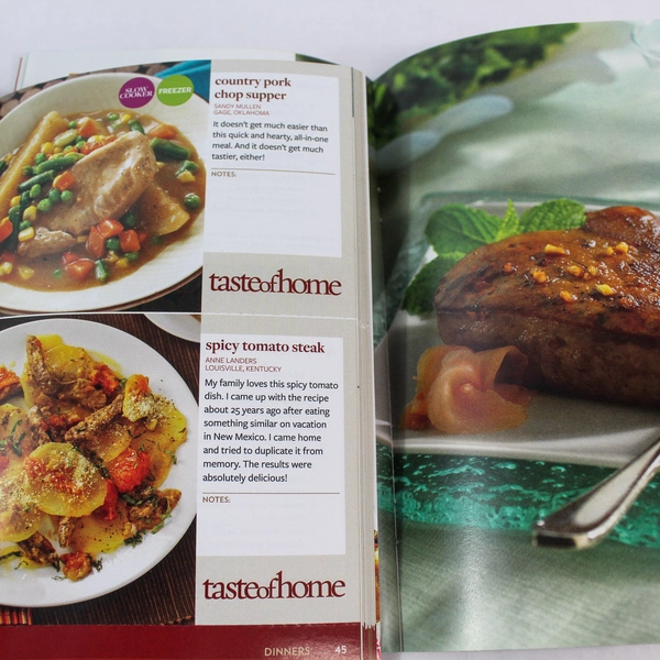 Lot of 2 Taste of Home Cookbooks Shortcuts & Skillet Meals 2011