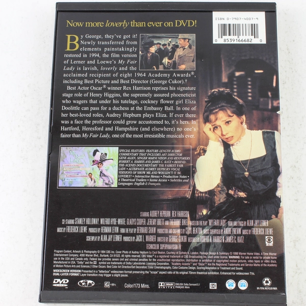 My Fair Lady DVD 1998 Audrey Hepburn Rex Harrison