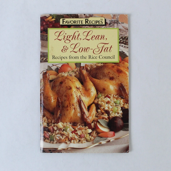 Favorite Recipes Light Lean and Low Fat Recipes Rice Council 1991 Paperback