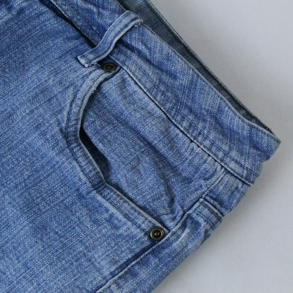 Vintage Classic Elements 14P Denim Capri Jeans Light Blue 4 Pockets