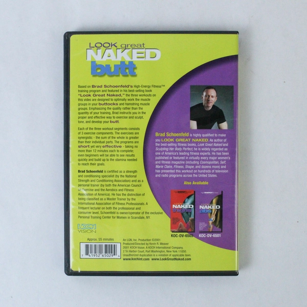 Look Great Naked Butt DVD 2001 Koch Vision High Energy Fitness Video