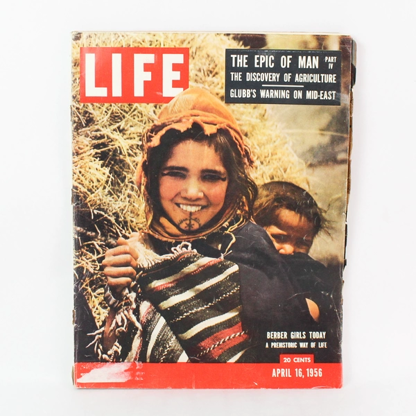 Vintage Life Magazine April 16 1956 Edition The Epic of Man & Berber Girls Today