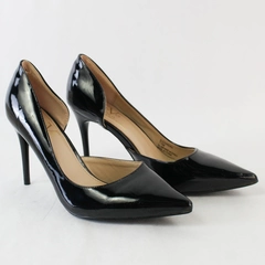 Versace Women's Alexandra V1969 Black Italian Patent Leather Pumps Size 7.5M