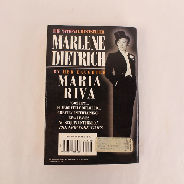 Marlene Dietrich by Maria Riva Novel PB Ballantine Books 1992 Good Condition