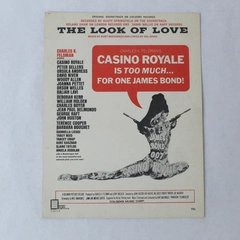 The Look Of Love Casino Royale Vtg Sheet Music James Bond Burt Bacharach 1967