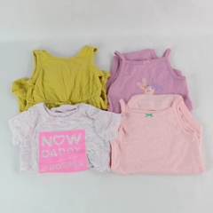 Lot of 4 Multicolor Baby Girl's One-Piece Outfits Infant 18 Months