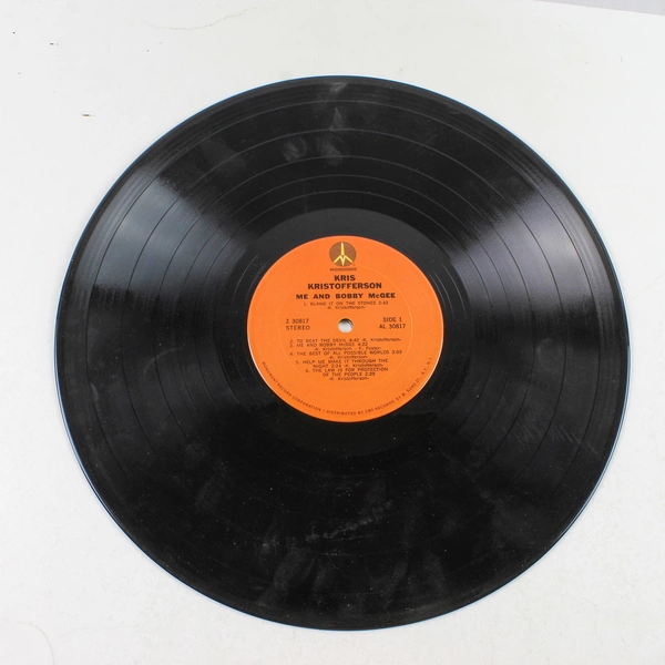 Kris Kristofferson "Me and Bobby McGee" 1971 Vinyl Record Monument Good Cond