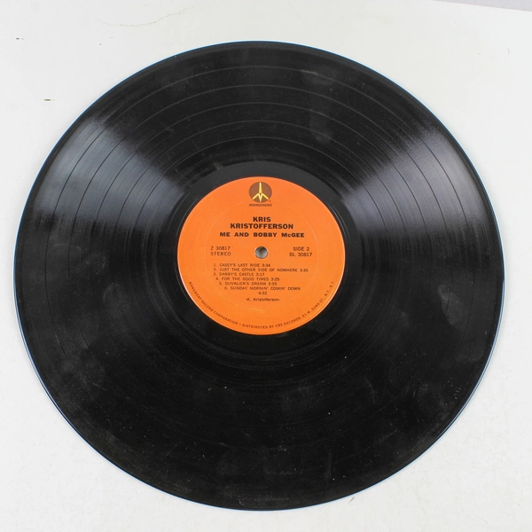 Kris Kristofferson "Me and Bobby McGee" 1971 Vinyl Record Monument Good Cond