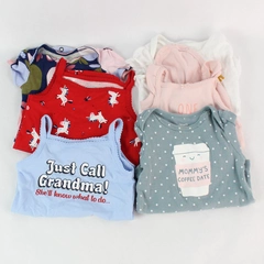 Lot of 6 Multicolor Baby Girl's One-Piece Outfits Infant Size 12 Months
