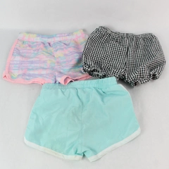 Lot of 3 Multicolor Baby Girl's Activewear Shorts Size 18 Months Missing 1 Top
