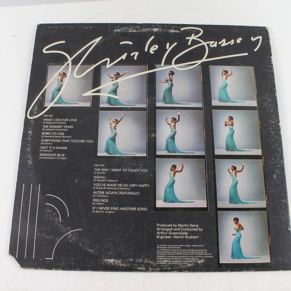 Shirley Bassey Love Life And Feelings 1976 Vinyl LP UA-LA605-G United Artists