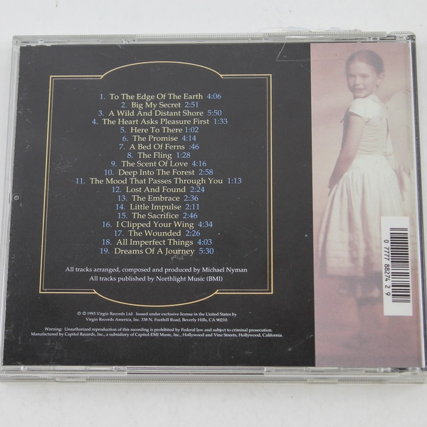 The Piano CD by Michael Nyman 1993 Virgin Records Good Condition