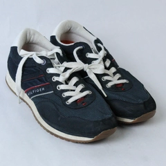 Vintage Tommy Hilfiger Sneakers Shoe's Men's Size 11 Navy Blue Style TMMARCUS