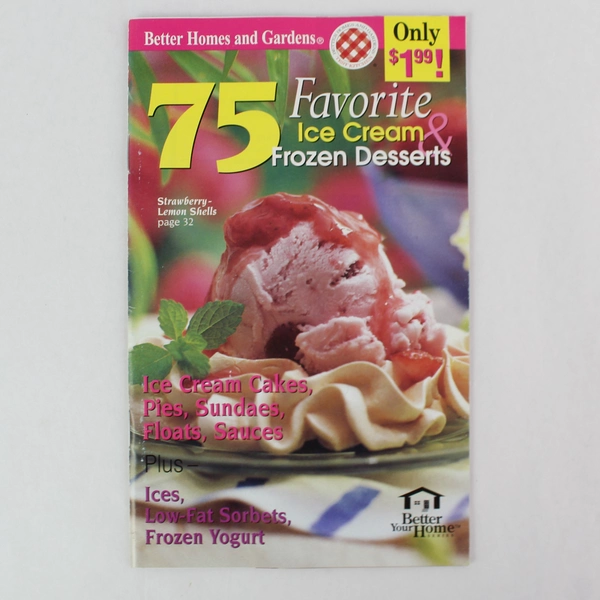Vintage 1998 Better Homes and Gardens Magazine Booklet Frozen Desserts Recipes