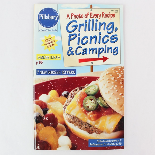 Vintage Pillsbury Classic Cookbooks Grilling Picnics Camping Recipes May 1998