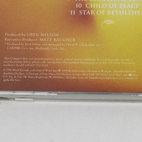 Sandi Patty O Holy Night CD 1996 Word Records Good Pre-Owned Condition