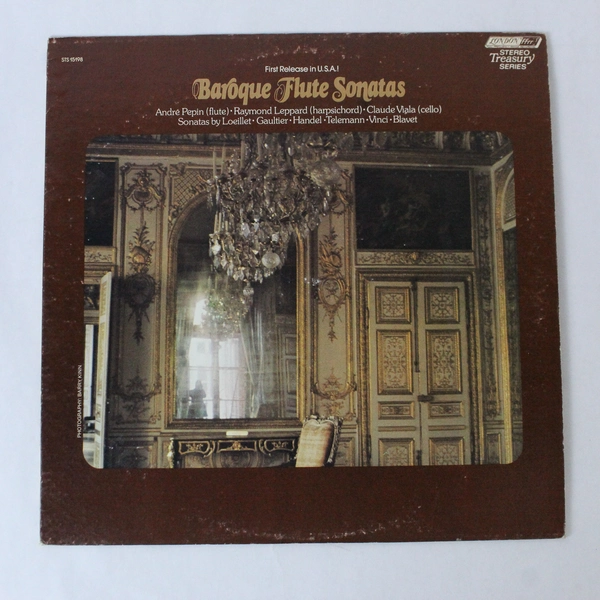 Baroque Flute Sonatas Pepin Leppard Viala 1970 Vinyl LP London Records