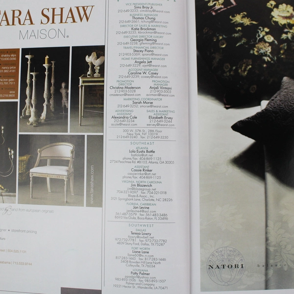 Veranda Magazine Sept 2009 Hearst Publishing