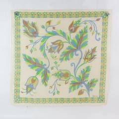 Vintage Galla Sheer Multicolor Square Scarf Made in Japan 26x26"