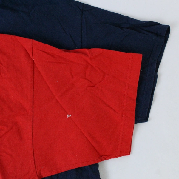 Lot of 2 T Tee Shirts Men's Size 2XL Gildan Bayside Navy Blue Red Short Sleeves
