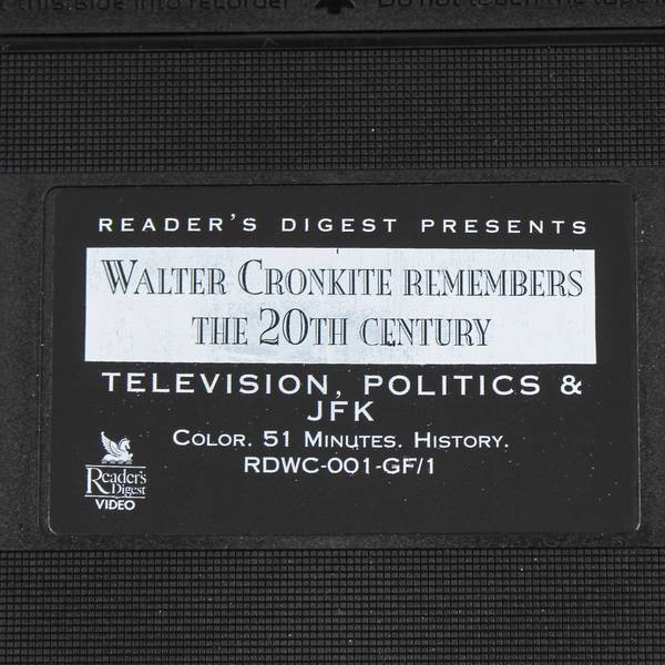 Walter Cronkite Remembers The 20th Century Television Politics & JFK 1997 VHS