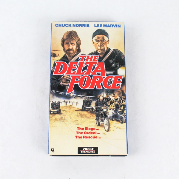 The Delta Force 1989 Video Treasures VHS Chuck Norris Lee Marvin