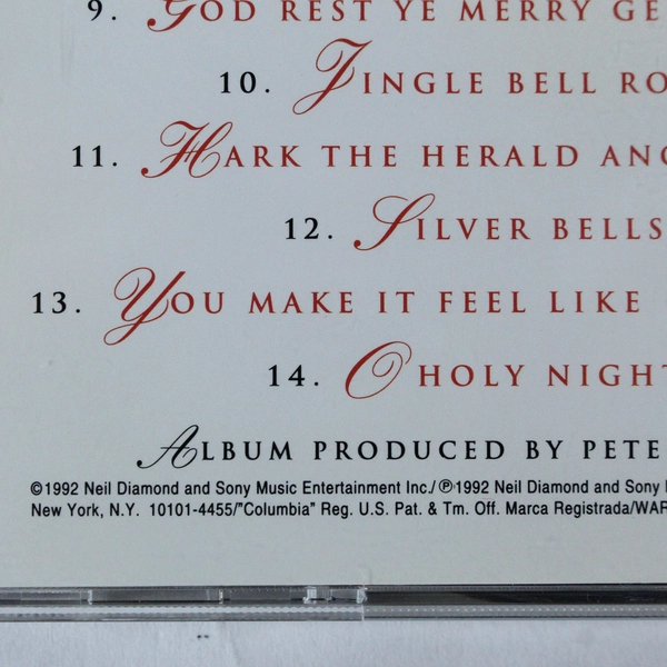 Neil Diamond The Christmas Album CD 1992 Sony Music Pre-Owned