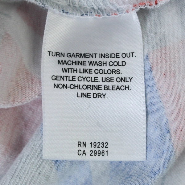 Alfred Dunner Shirt Top Women's Size XL White Blue Orange Short Sleeves