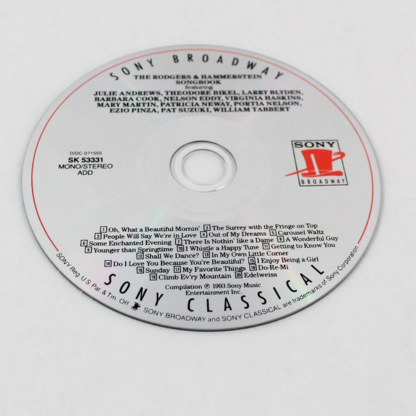 The Rodgers & Hammerstein Songbook 1993 CD Sony Broadway
