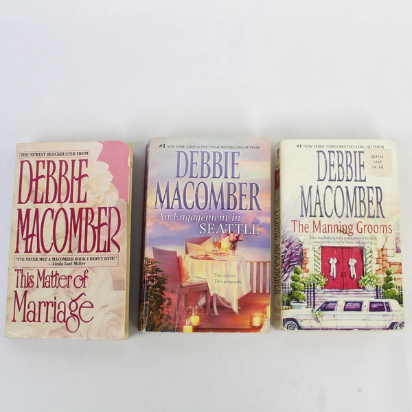 Lot of 3 Debbie Macomber Romance Novels Engagement in Seattle & More