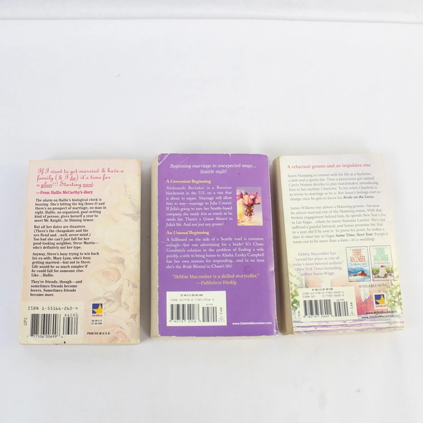 Lot of 3 Debbie Macomber Romance Novels Engagement in Seattle & More
