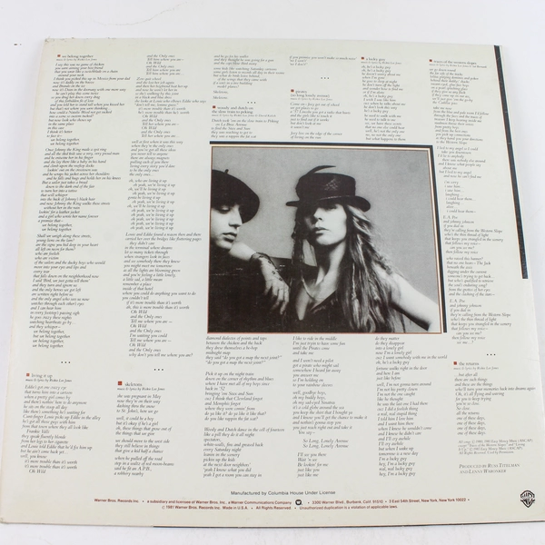 Rickie Lee Jones Pirates 1981 Warner Bros. BSK 3432 Vinyl Record LP