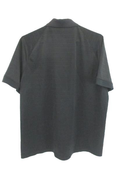 Adidas Golf Polo Short Sleeve Shirt Black Logo Gold White Men's Large