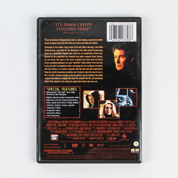 The Mothman Prophecies Laura Linney Richard Gere DVD 2002