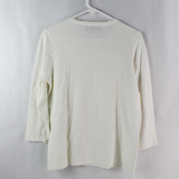 Buffalo by David Bitton White 3/4-Sleeve Top Women's Size Large